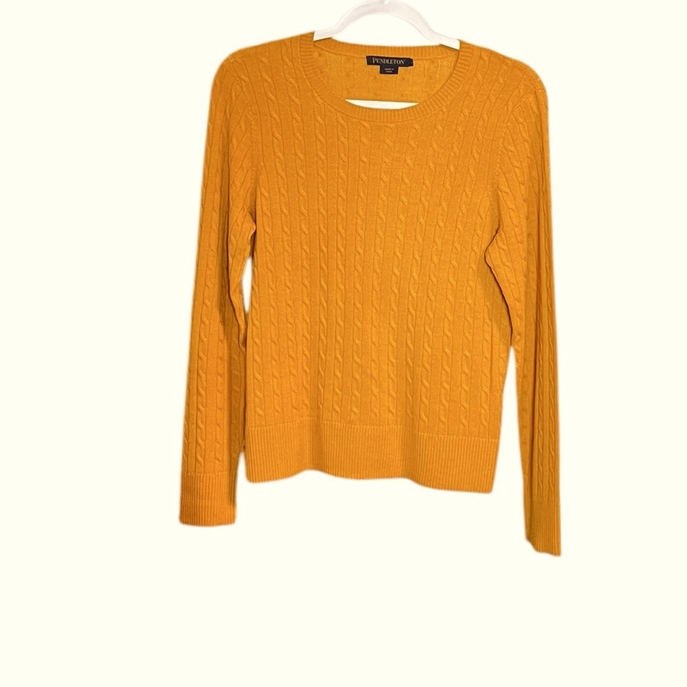 Pendleton Merino wool Soft Cable knit Sweater Small. - Picture 10 of 11